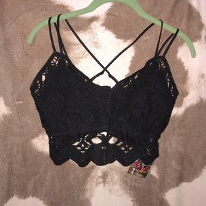 Black lace Bralette